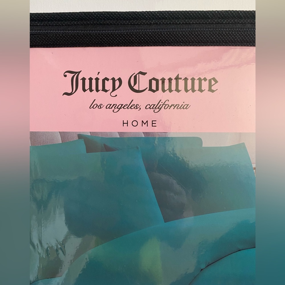 Juicy Couture teal 6pc KING size sheet set NWT